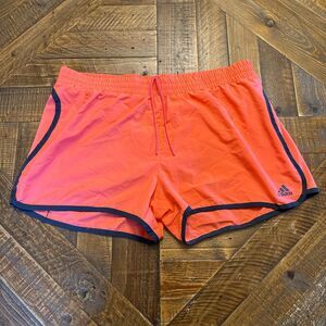 Adidas Women's Orange and Pink Shorts